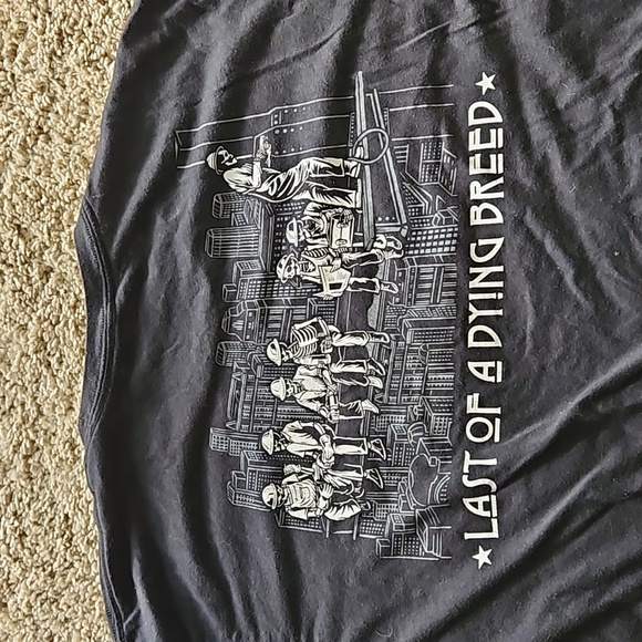 GRIND hand printed in USA, black Tshirt, size M - Picture 7 of 7